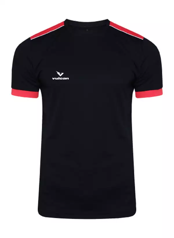 vulcan-sports-pro-t-shirt-Black-Red-front