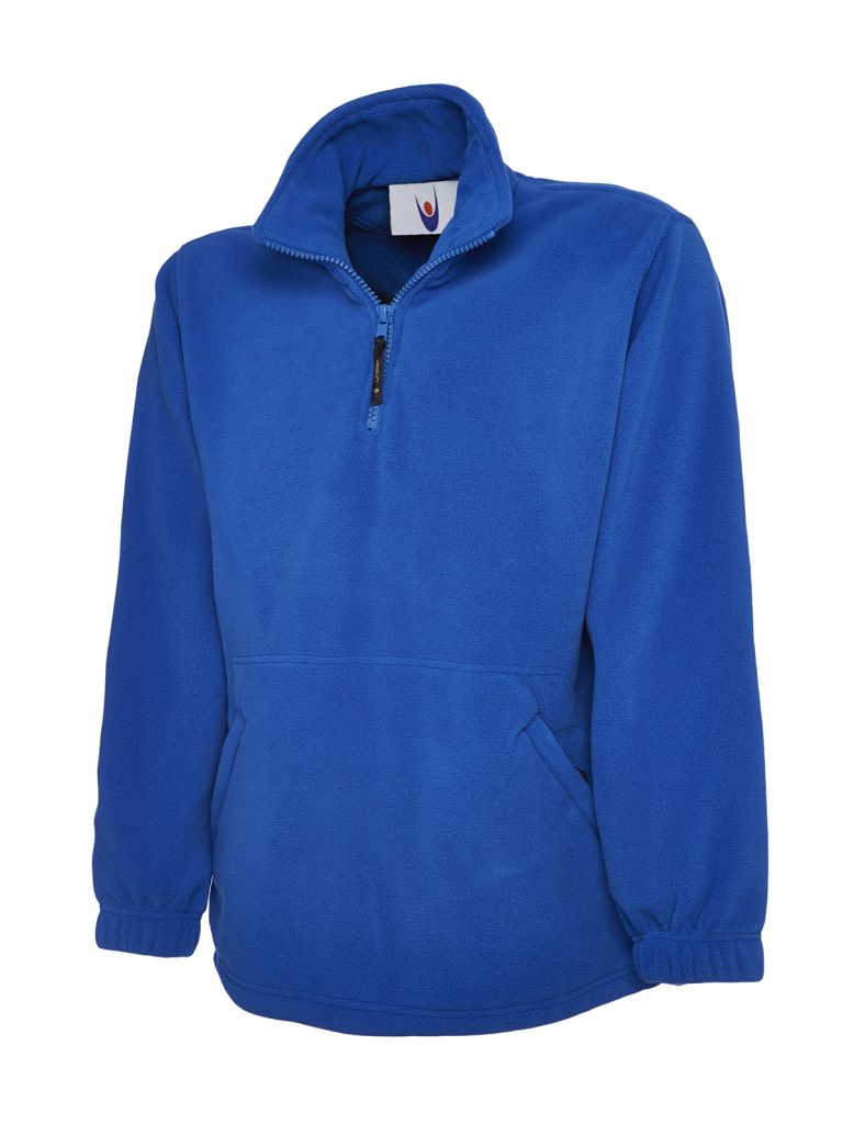 Blue fleece jacket for bespoke branded workwear