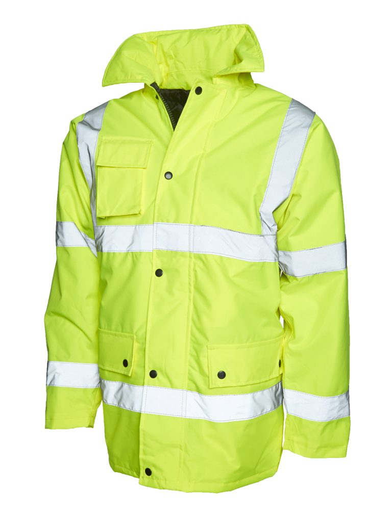 High visibility bespoke workwear coat