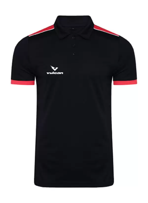 vulcan-sports-Polo-Black-Red